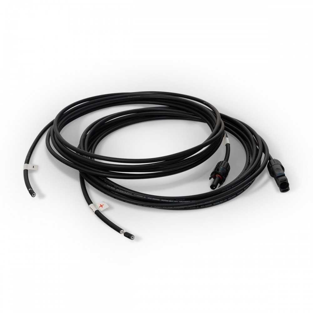 Solar cable 4mm² -- 2 x 5m - UV-resistant solar cable with 4th generation module connection (MC4) solar connectors