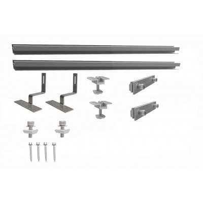 Fastening set for roof tiles