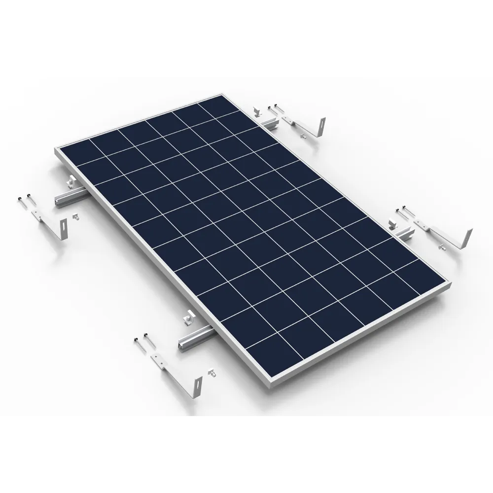 Support de fixation pour panneaux solaires pour toitures à tuiles en queue de castor.