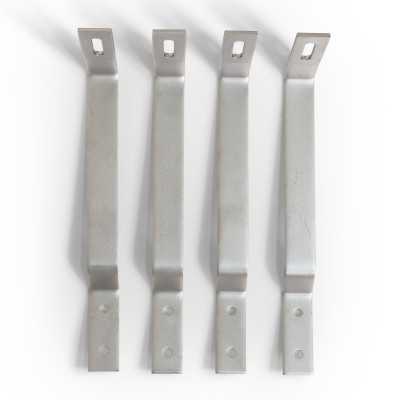 Bracket for solar panels for roofs with beaver tail tiles.