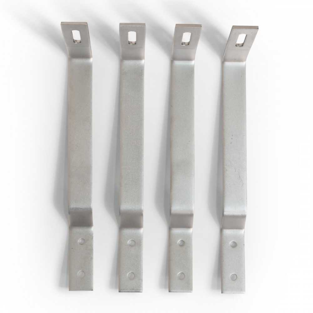 Bracket for solar panels for roofs with beaver tail tiles. Bracket for solar panels for roofs with beaver tail tiles.