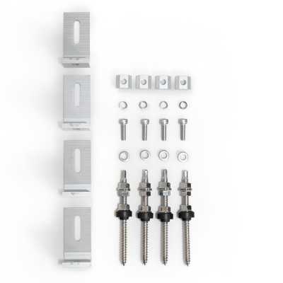 Support de montage pour panneaux solaires pour toitures en fibrociment ondulé et en tôle ondulée.