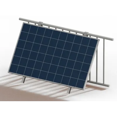 Balcony bracket angled for a solar panel
