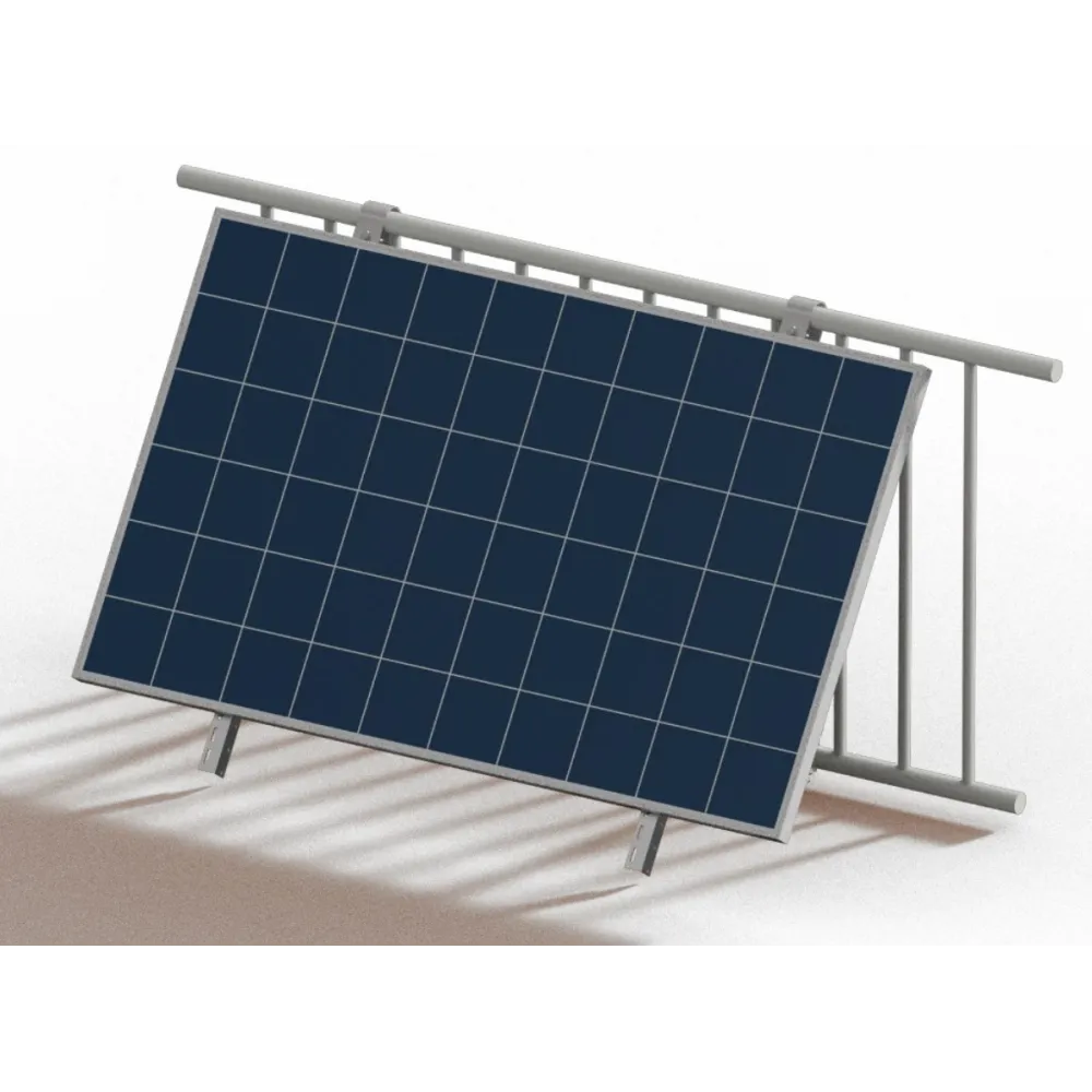 Balcony bracket angled for a solar panel Balcony bracket angled for a solar panel