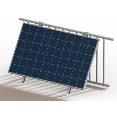 Balkonhalterung angewinkelt für ein Solarpanel
