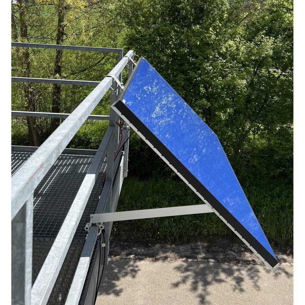 Balcony bracket angled for a solar panel Balcony bracket angled for a solar panel