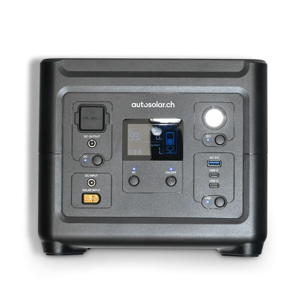 Powerstation 300W mit 135W Solarkoffer - mobiler Generator