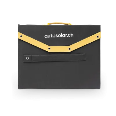Effizientes Solarmodul 120W: Faltbarer Solarkoffer 120W flexibel - inkl. Ladegerät und Anschlussklemmen