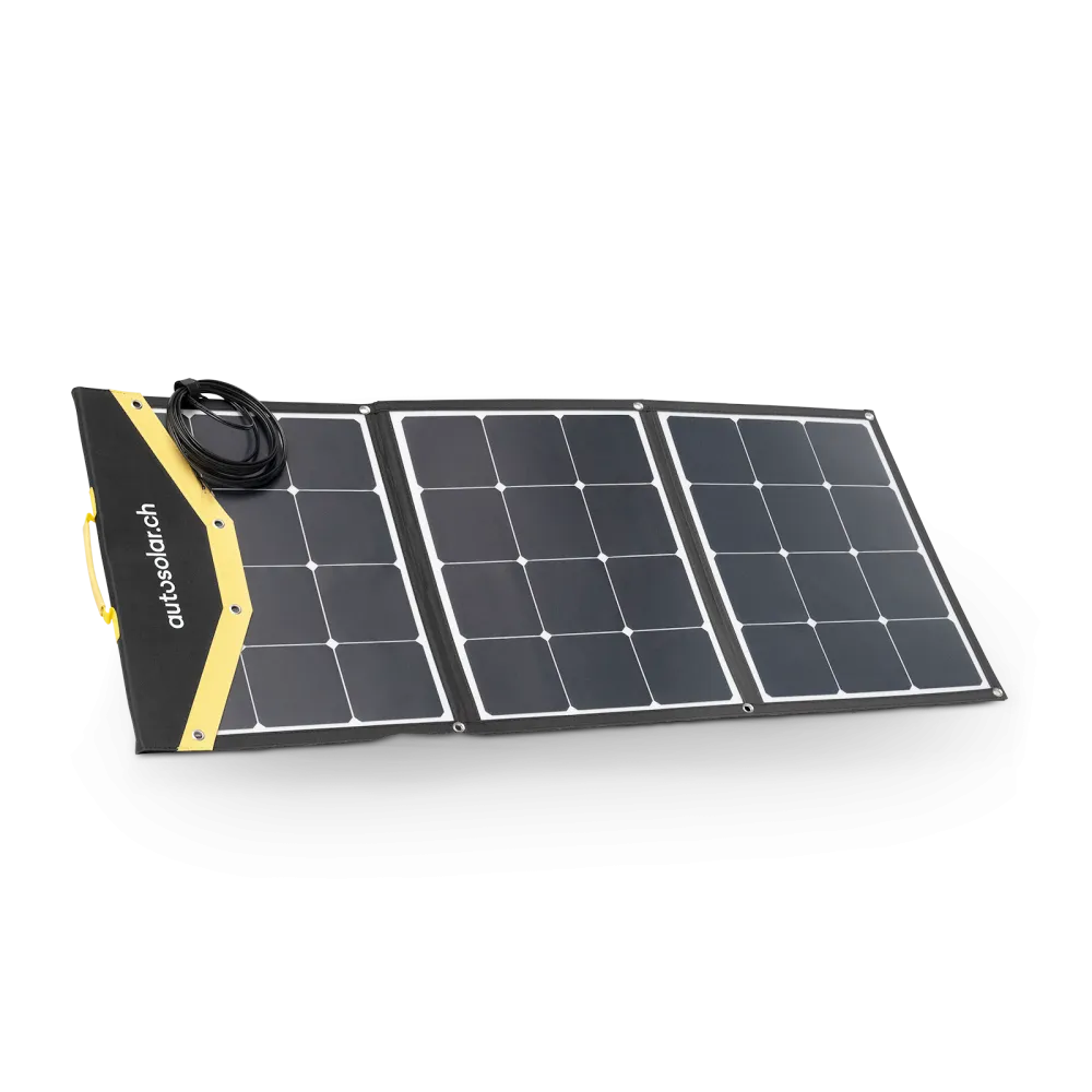 Solaranlage 135W Solarkoffer flexibel, 3x45W, mit Laderegler Solaranlage 135W Solarkoffer flexibel, 3x45W, mit Laderegler