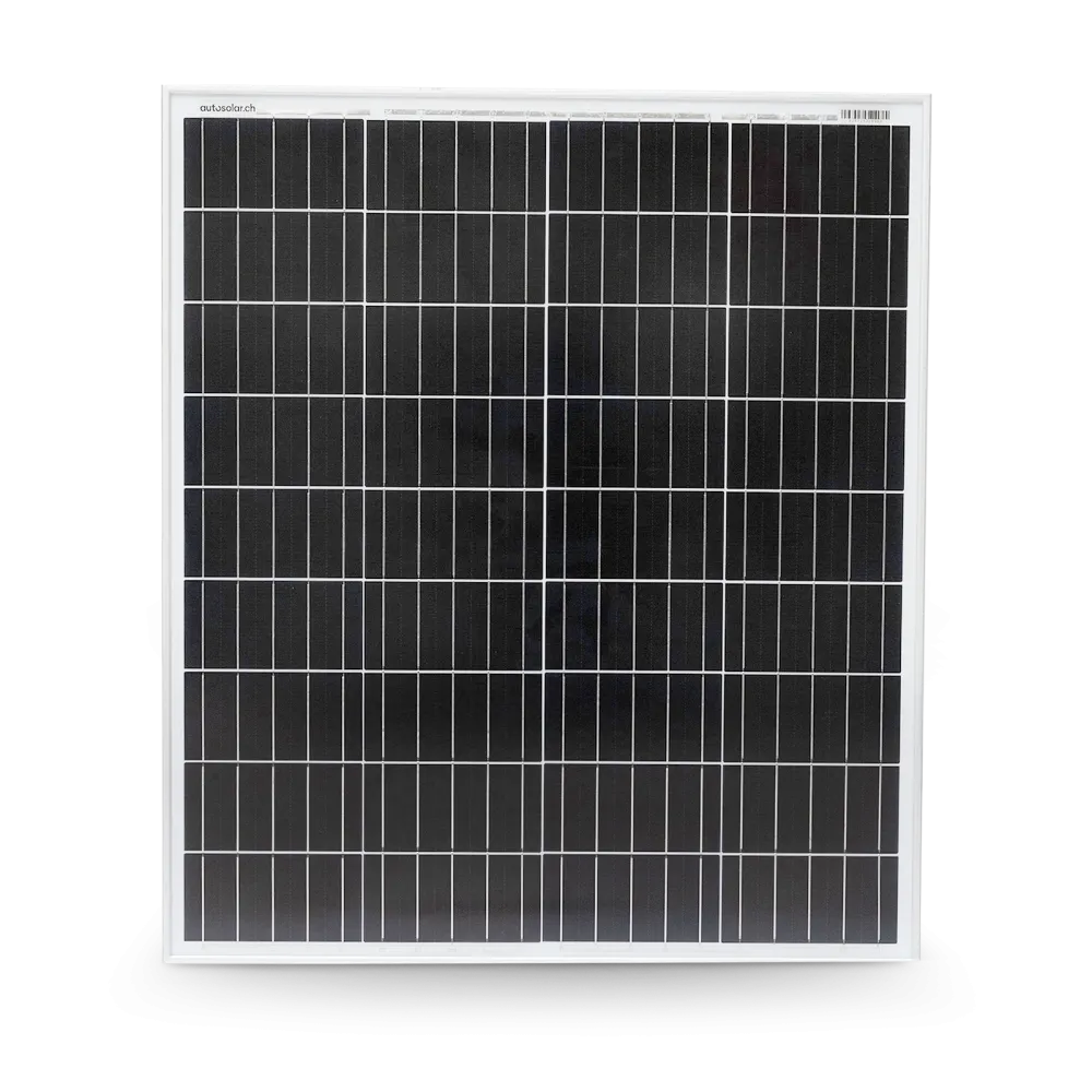 Monokristallines Solarpanel 100W - Solarmodul 100 Watt 12V