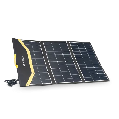 Effizientes Solarmodul 180W: Faltbarer Solarkoffer 180W flexibel - inkl. Ladegerät und Anschlussklemmen