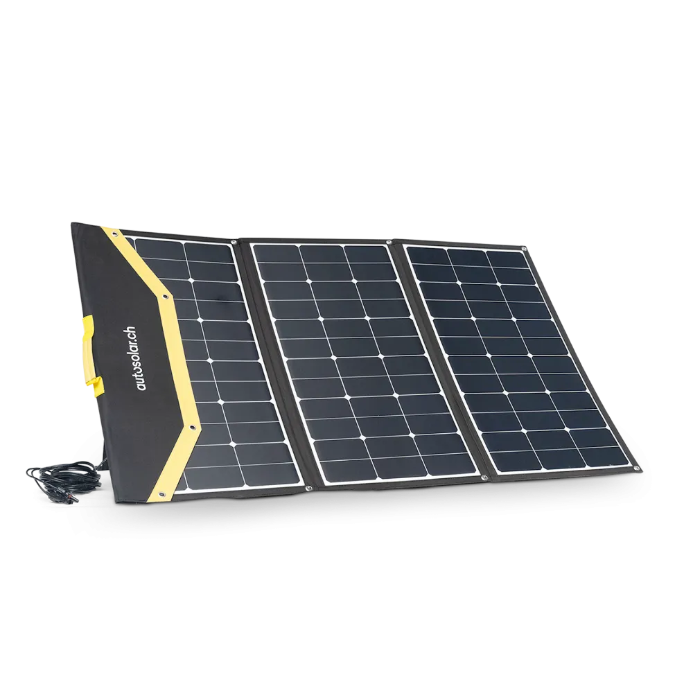 Effizientes Solarmodul 180W: Faltbarer Solarkoffer 180W flexibel - inkl. Ladegerät und Anschlussklemmen Effizientes Solarmodul 180W: Faltbarer Solarkoffer 180W flexibel - inkl. Ladegerät und Anschlussklemmen