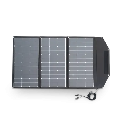 Effizientes Solarmodul 195W: Faltbarer Solarkoffer 195W flexibel - inkl. Ladegerät und Anschlussklemmen