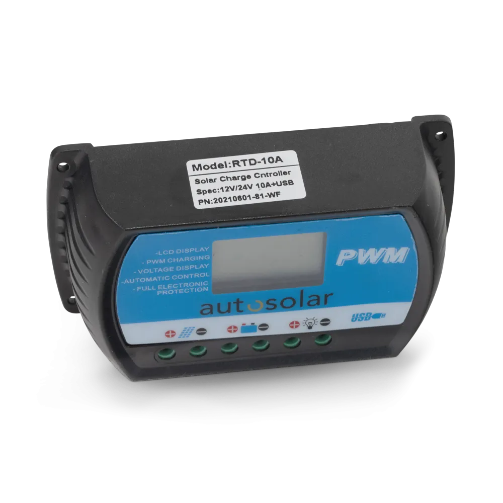 Contrôleur de charge solaire PWM 10 A / Chargeur