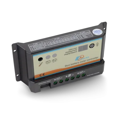 Contrôleur de charge solaire double PWM 10A pour 2 batteries