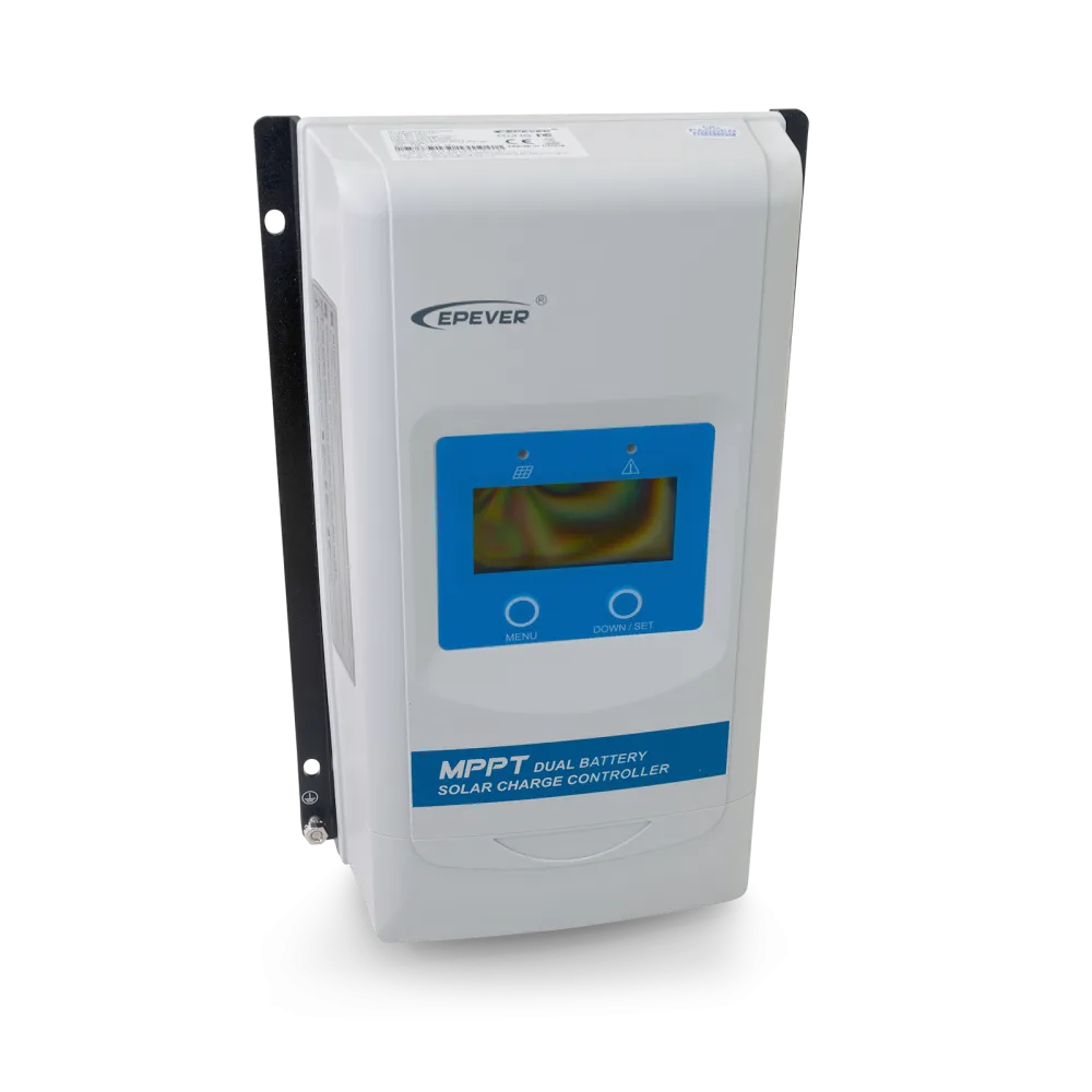 Contrôleur de charge solaire double MPPT 10A avec affichage