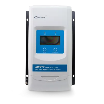 Contrôleur de charge solaire double MPPT 30 A avec affichage, 390 W à 12 V, 780 W à 24 V