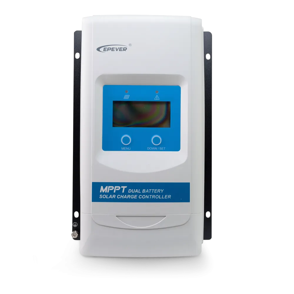 Contrôleur de charge solaire double MPPT 30 A avec affichage, 390 W à 12 V, 780 W à 24 V