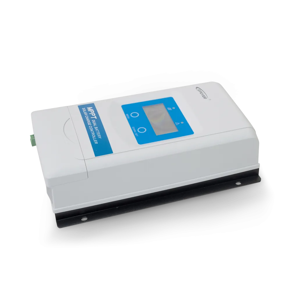 Contrôleur de charge solaire double MPPT 30 A avec affichage, 390 W à 12 V, 780 W à 24 V