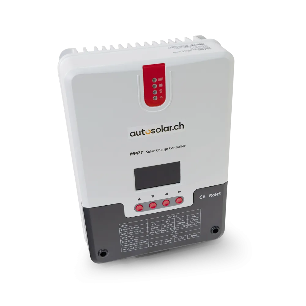 Régulateur de charge solaire ML4860 - MPPT 60A avec écran