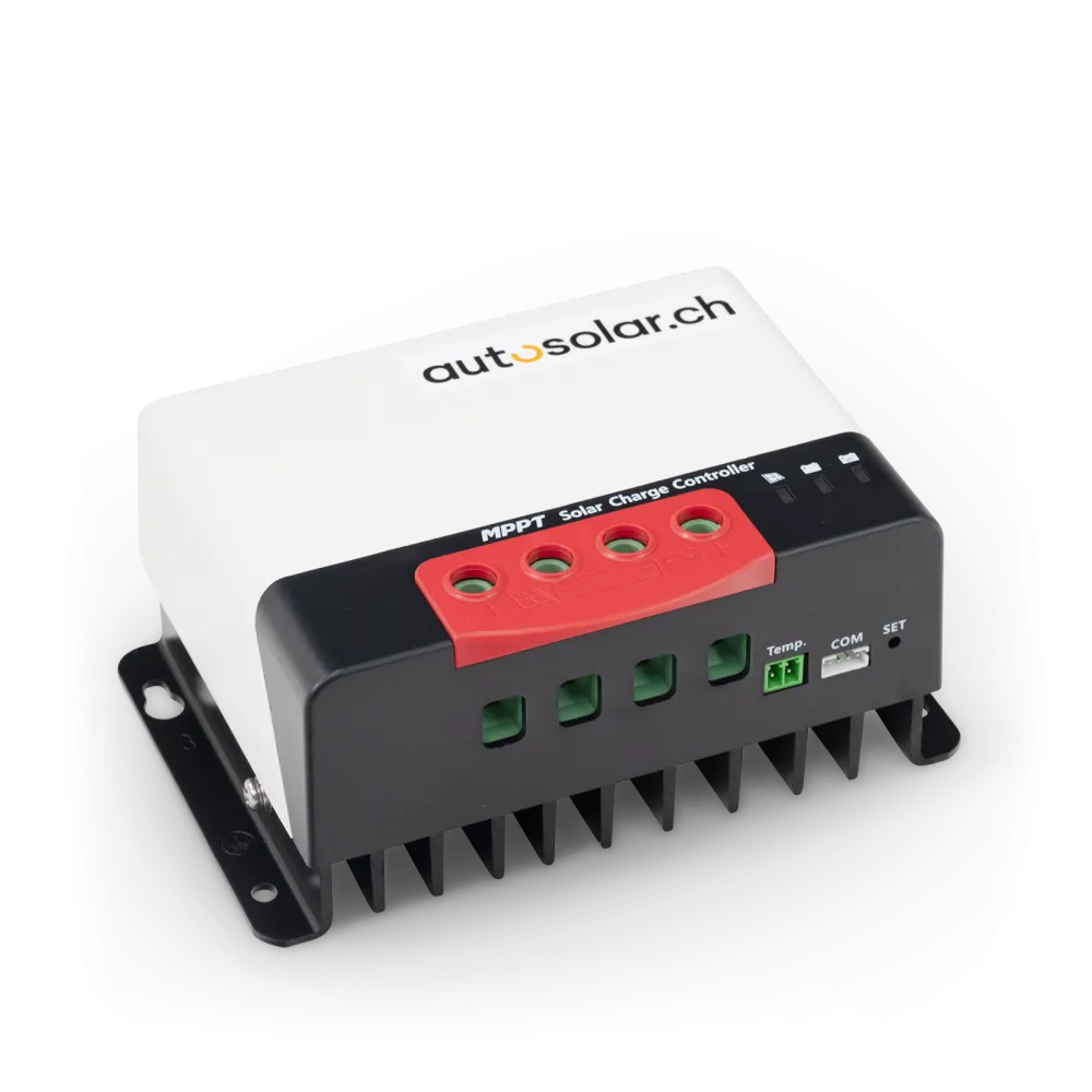 Compact 30A charge controller, ideal for mobile homes, campers etc. Compact 30A charge controller, ideal for mobile homes, campers etc.