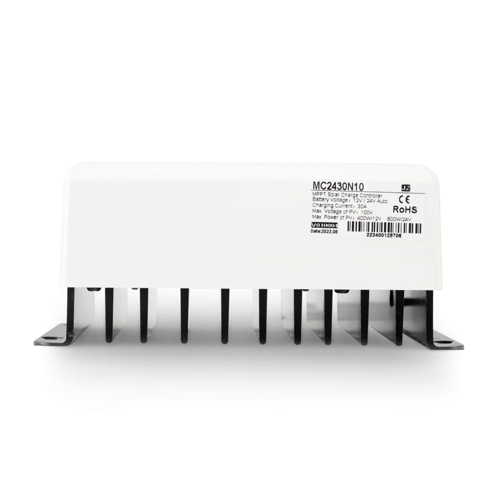 Compact 30A charge controller, ideal for mobile homes, campers etc. Compact 30A charge controller, ideal for mobile homes, campers etc.