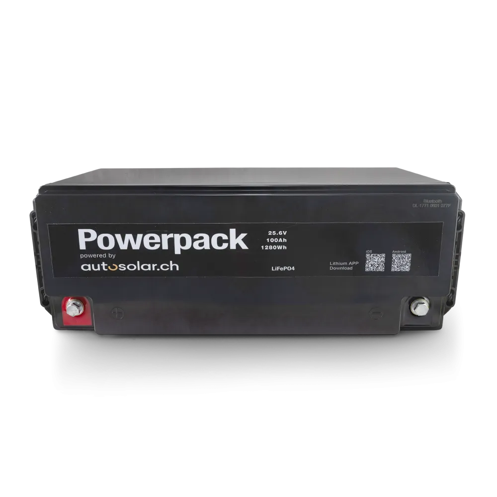 Batterie au lithium (LiFePO4) 100 Ah 24 V, idéale pour les camping-cars et les installations solaires