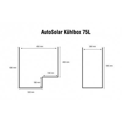 Compressor cool box 75l for cooling and freezing - AutoSolar.ch