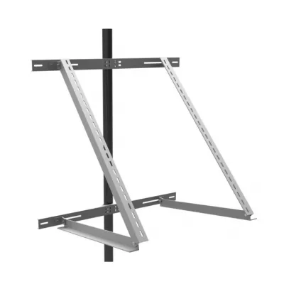 Mast bracket 6 to 8 cm for solar panels for electric fences