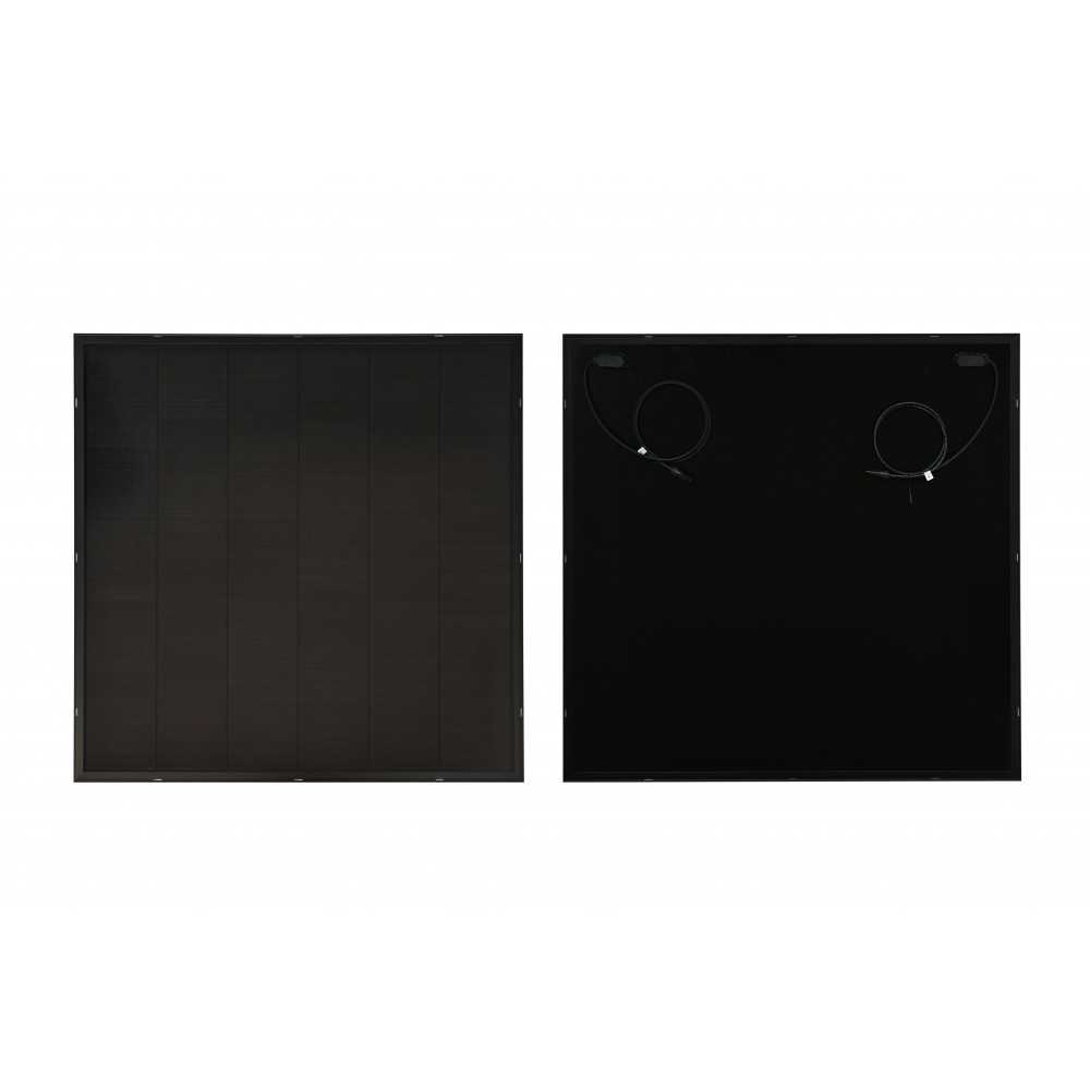 Balkonkraftwerk mit Panels in schwarz Balkonkraftwerk mit Panels in schwarz