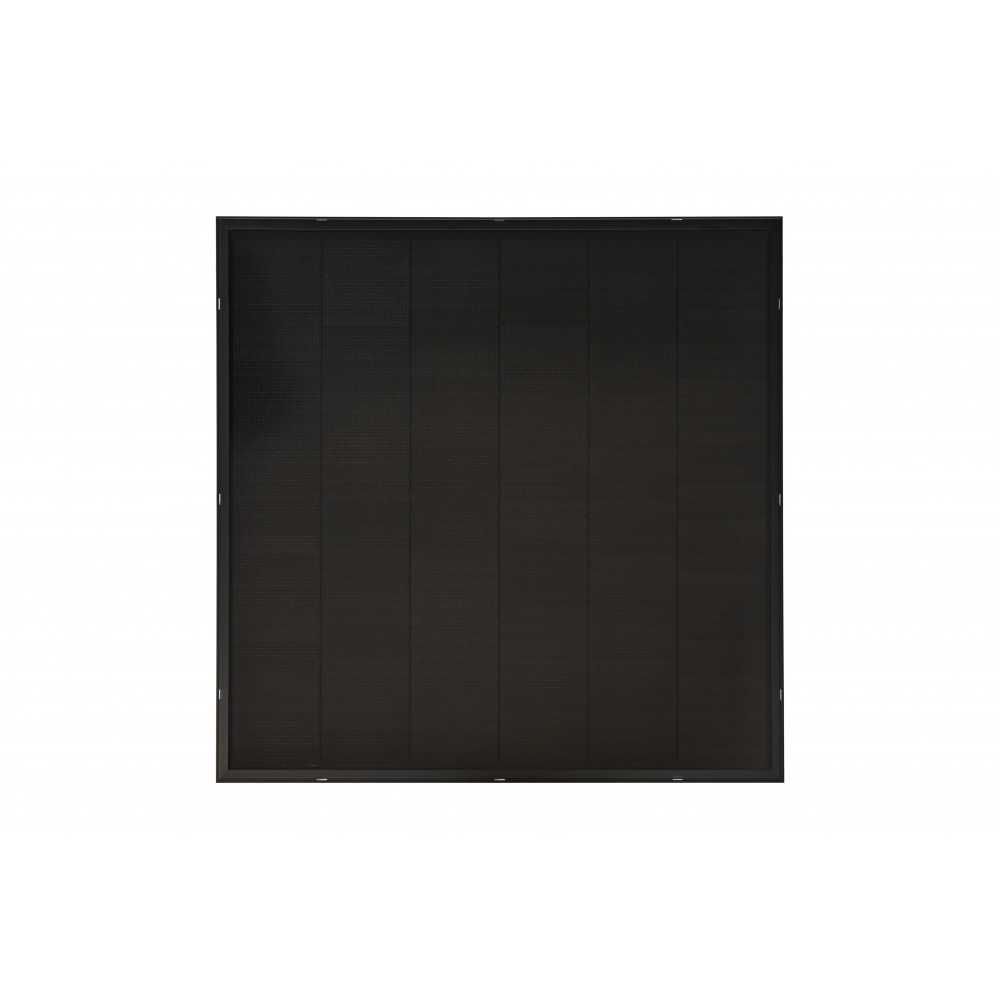 Balcony power plant with black panels