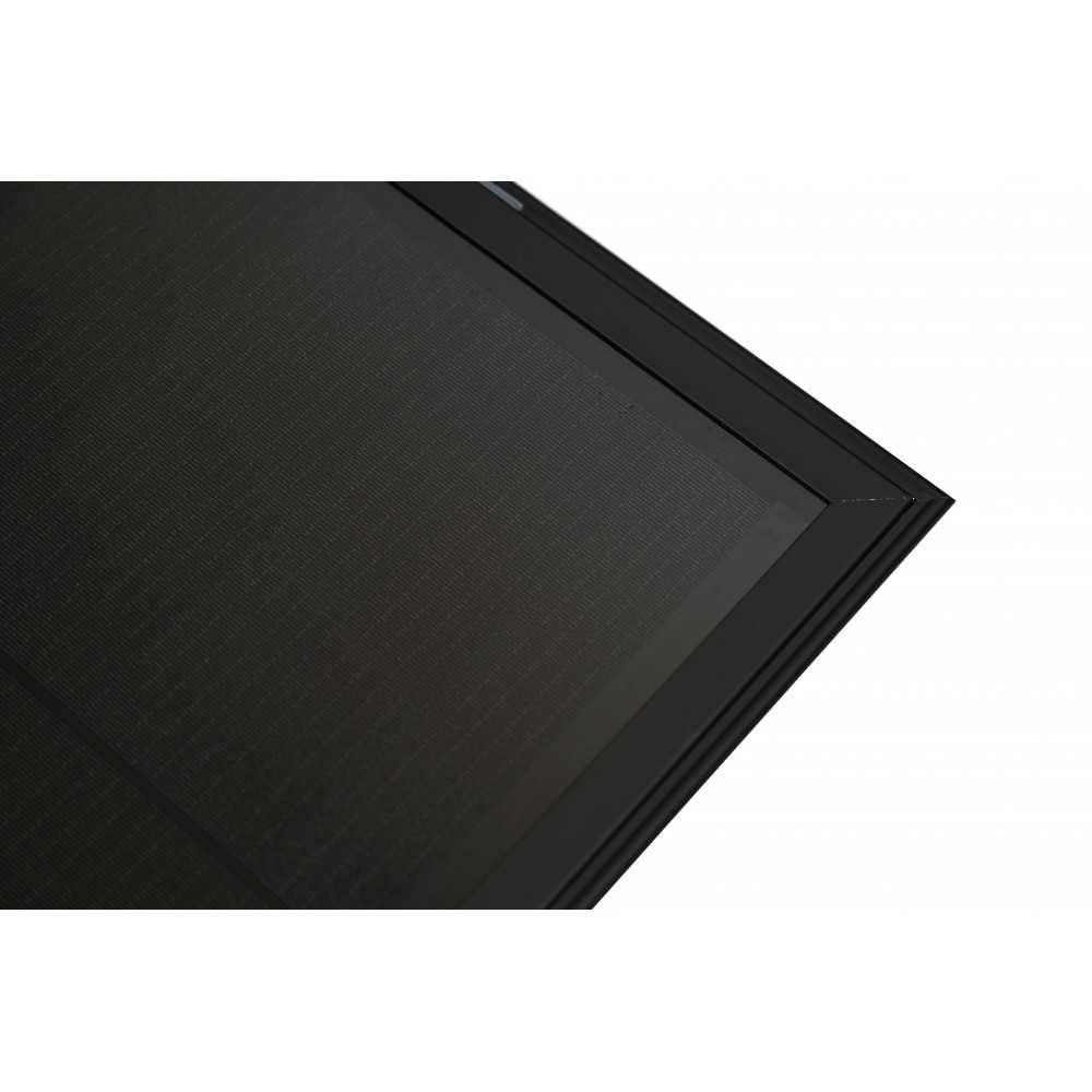 Balcony power plant with black panels