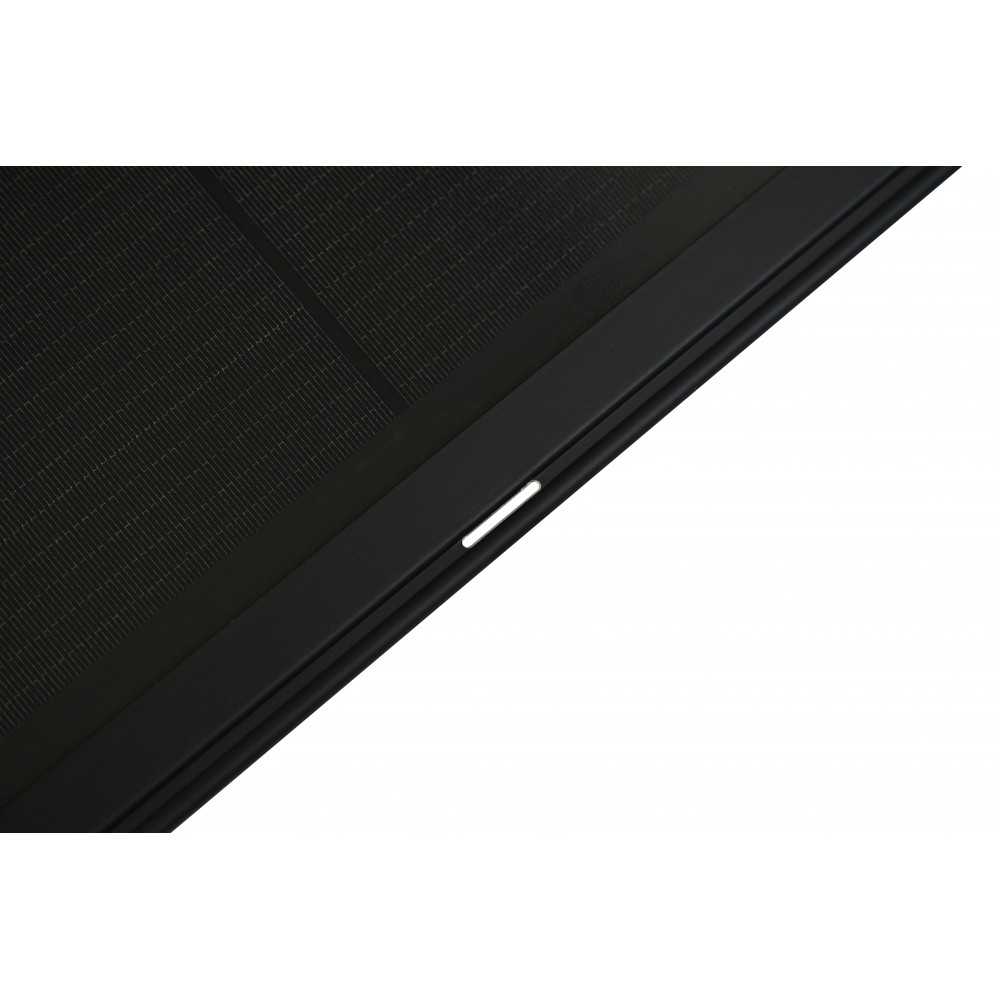 Balcony power plant with black panels