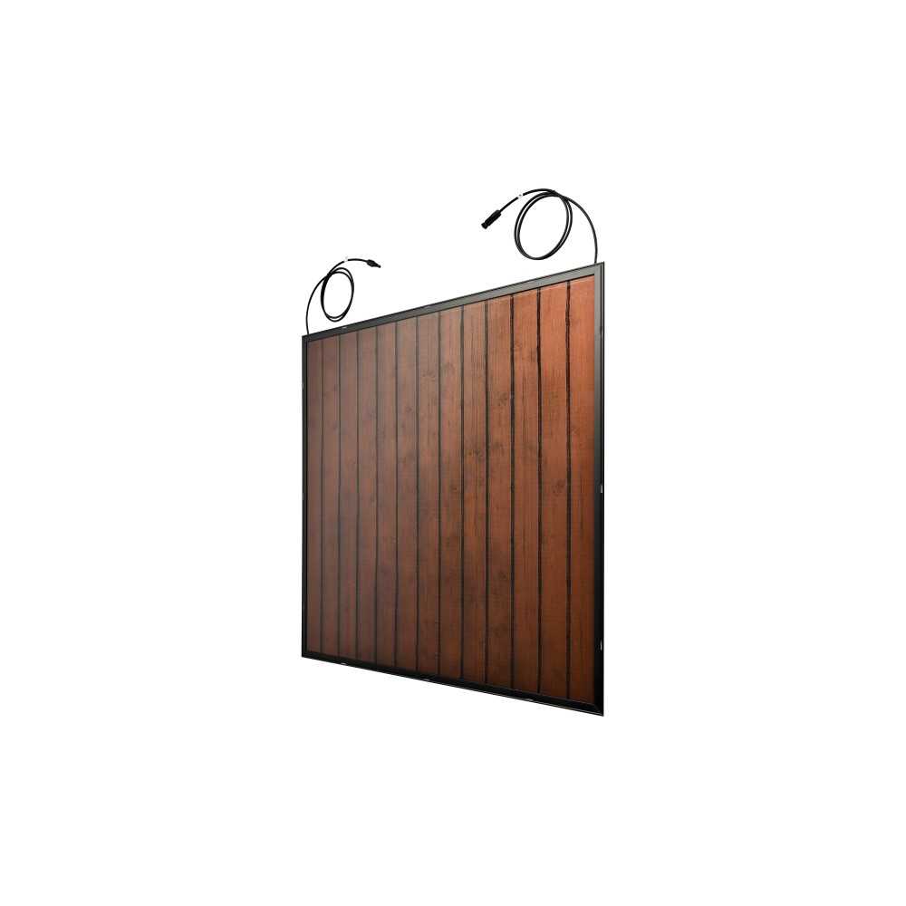 Balcony power plant in wood look