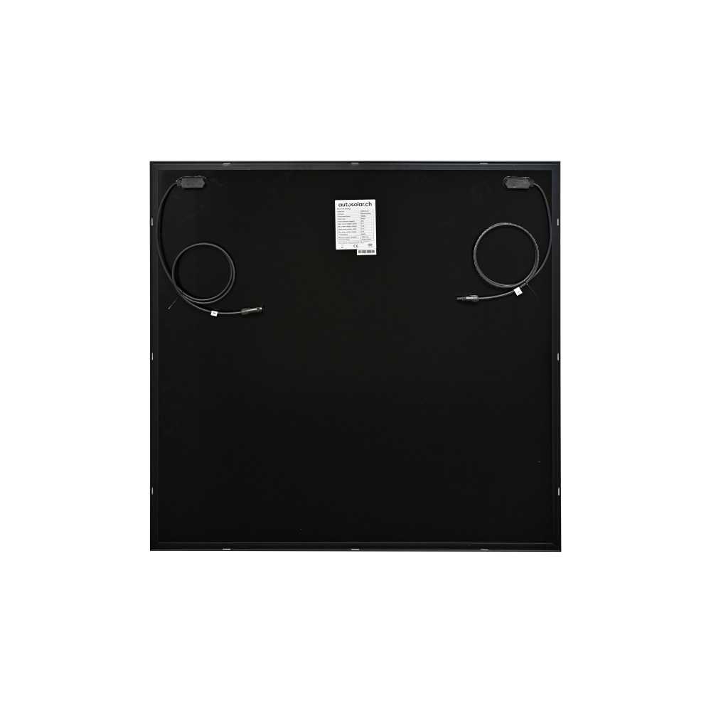 Balcony power plant in wood look