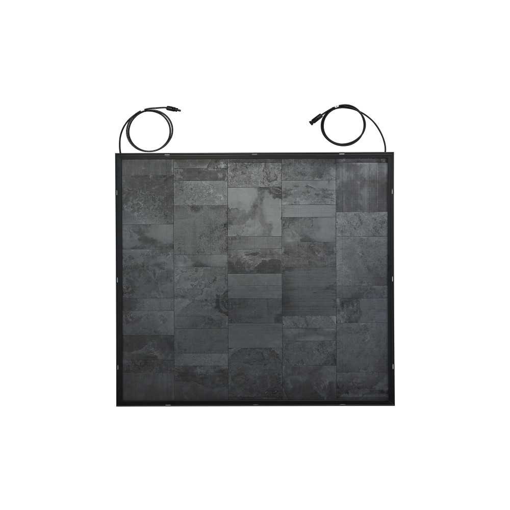 Balcony power plant in stone look