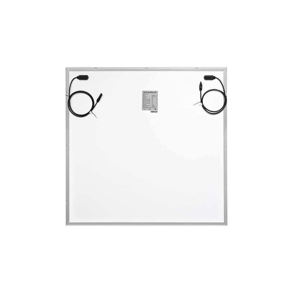 Balcony power plant in white/grey pinstripes