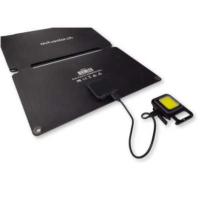 Panneau solaire pliable de 21 watts avec deux ports USB