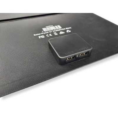 Panneau solaire pliable de 21 watts avec deux ports USB