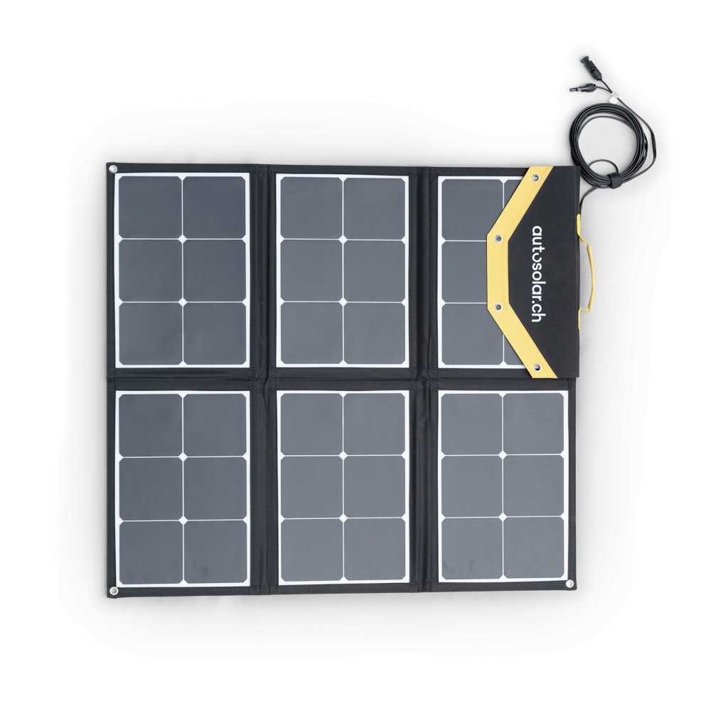 AutoSolar 135 Watt flexible solar suitcase (6 x 22.5 Watt) incl. AutoSolar DC converter