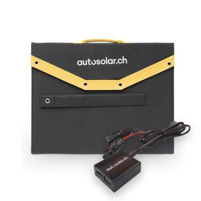 AutoSolar 135 Watt flexible solar suitcase (3 x 45 Watt) incl. AutoSolar DC converter