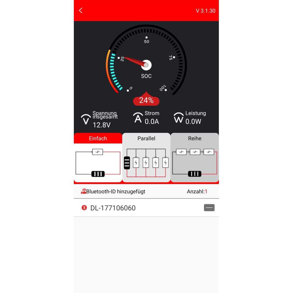 Batterie au lithium 300 Ah avec application (équivalent à une batterie AGM 600 Ah)