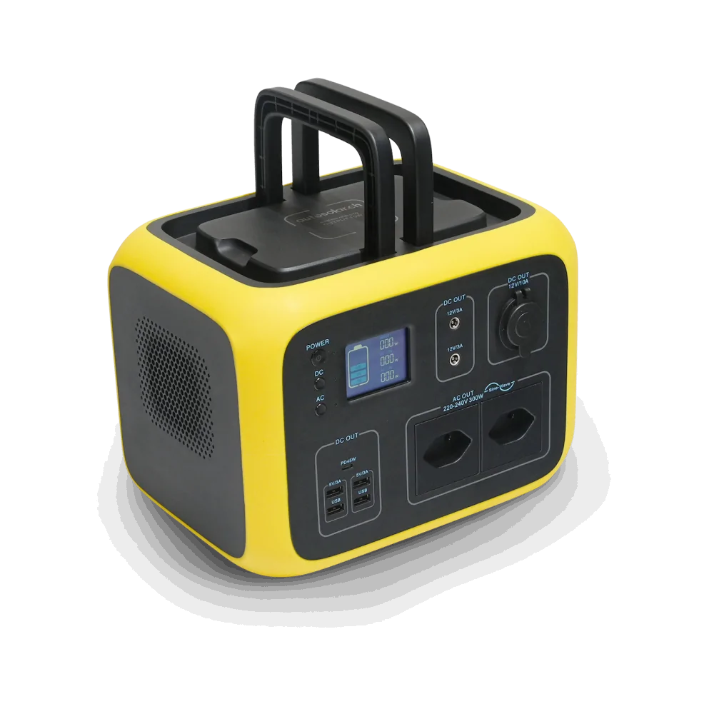 Powerstation 500Wh mit flexiblem 140W Solarmodul - mobiler Generator mit Sinus-Wechselrichter