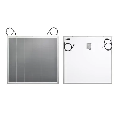 AutoSolar 200 Watt solar panel in white/grey pinstripe pattern