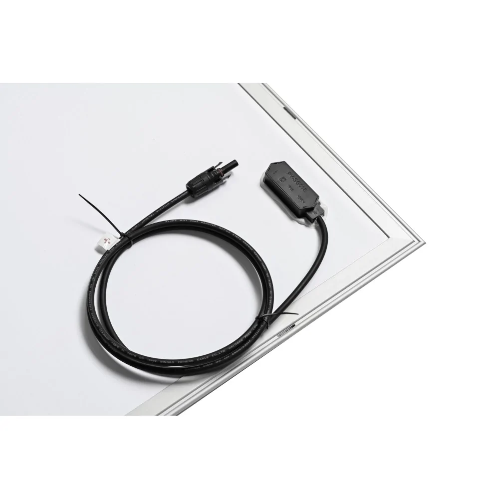 AutoSolar 200 Watt Solarpanel in weiss/grau Nadelstreifen