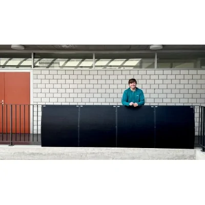 Super flexible 640W balcony power plant set with mounting hardware