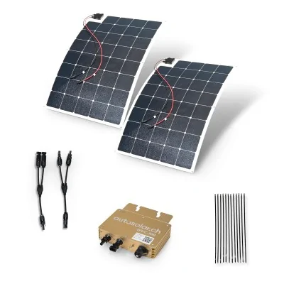 Solarset 280W flex Solarkraftwerk für den Balkon - Plug & Play Solaranlage