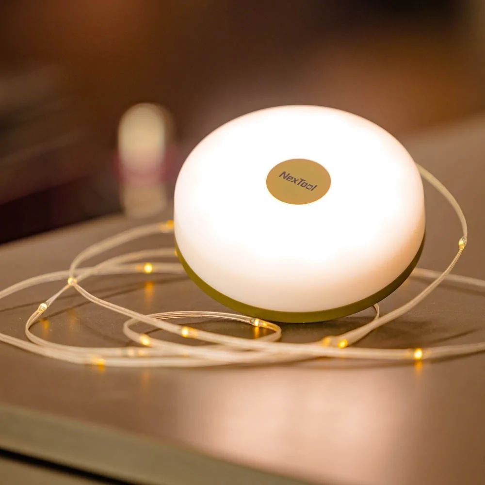 MilkyGlow: 10-meter-long string of lights for atmosphere while camping