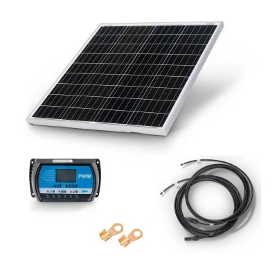 Solaranlage 100 Watt - für Gartenhaus, Alphütte, Schiff oder Camper