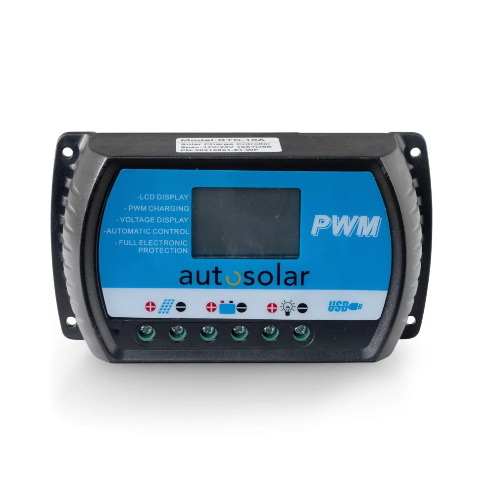 160W solar system - 20A PWM charge controller & 110Ah AGM battery